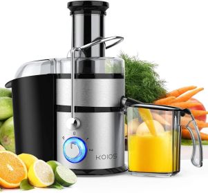 KOIOS Centrifugal Juicer Machines;  Juice Extractor with Extra Large 3inch Feed Chute Filter;  High Juice Yield for Fruits and Vegetables;  Easy