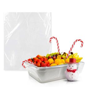 Pack of 1000 Steam Table Pan Liners with Twist Tie 15 x 12 for 1/6 Pan. Disposable Polyethylene Pan Liners 15x12. Poly Bun Pan Covers for Caterer