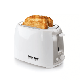 Better Chef Deluxe Cool Touch Wide-Slot 2-Slice Toaster with Stainless Accents (Color: White)