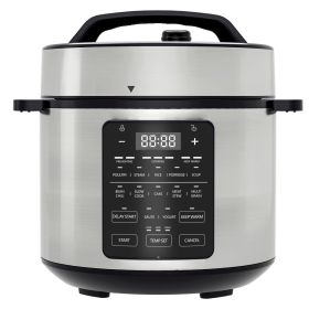 9 in 1 Electric Pressure Cooker 6 Quart, Steamer, Yogurt Maker, Warmer & Sterilizer, Saute, Slow Cooker, Rice Cooker, Egg Cooker (Color: as Pic)